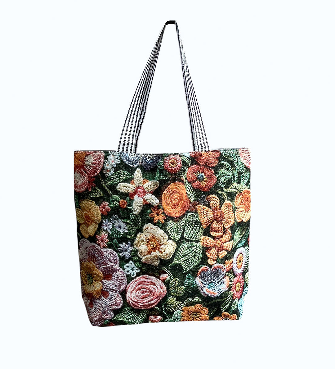 Floral Canvas Tote Bag in Floral