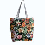 Floral Canvas Tote Bag in Floral