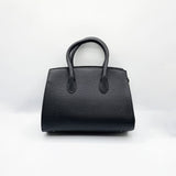 Top Handle Satchel Handbag in Black
