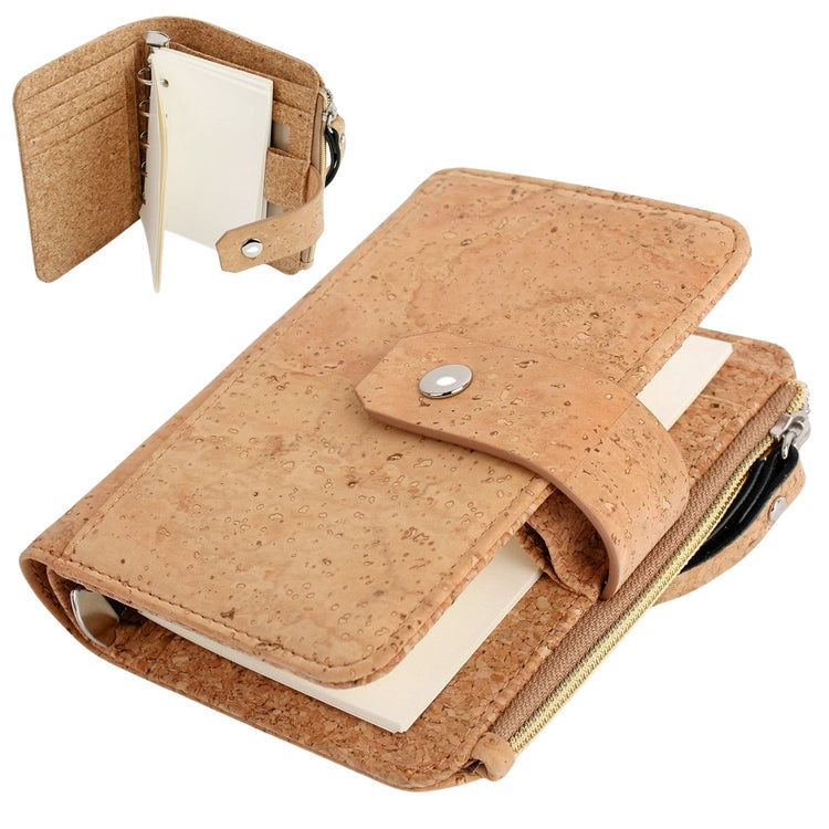Vegan Cork Notebook and Wallet Organizer