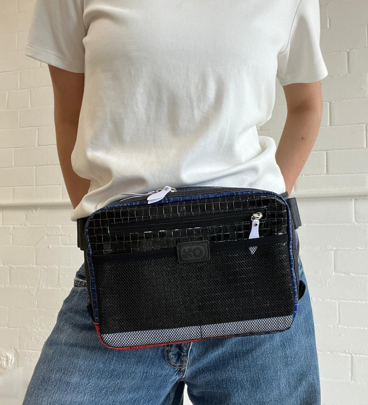 Upcycled Medium Hip Bag