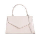 Structured Top Handle Bag in Nude