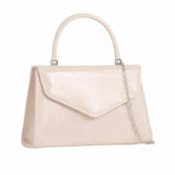 Structured Top Handle Bag in Nude
