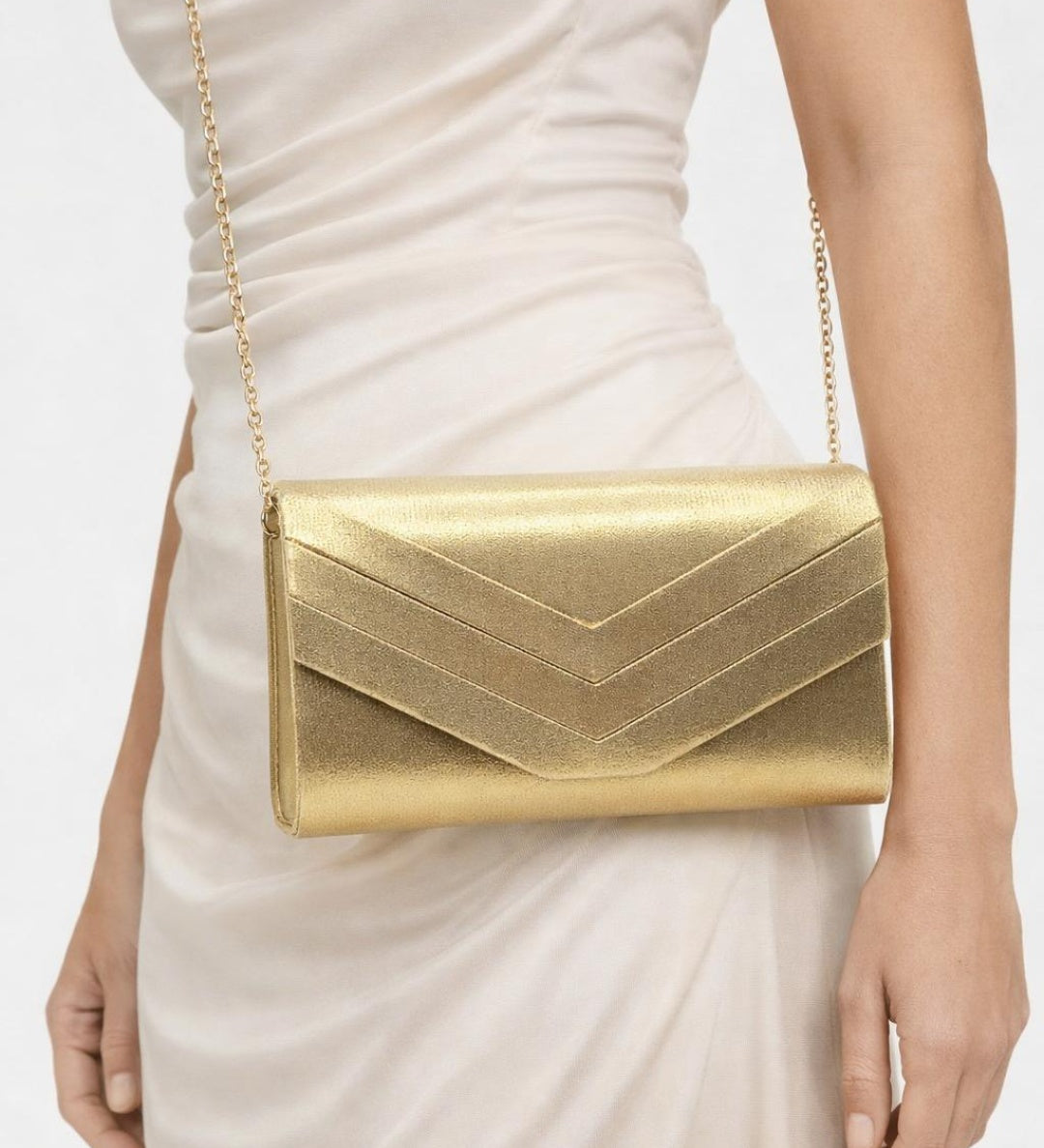Clutch Bag in Gold