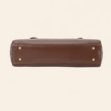 East-West Barrel Bag in Brown