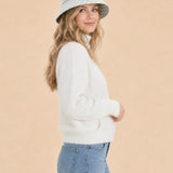 Gingham Bucket Hat in Green & White