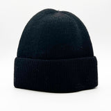 Ribbed Beanie Hat In Black
