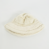 Soft Plush Cream Bucket Hat