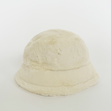 Soft Plush Cream Bucket Hat