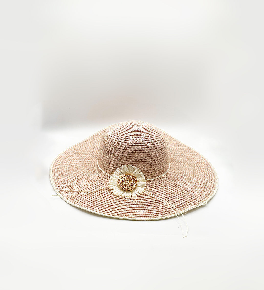Sunflower Straw Sun Hat in Pink