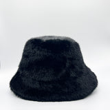 Soft Textured Bucket Hat In Black