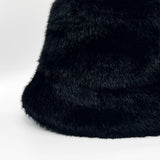 Soft Textured Bucket Hat In Black