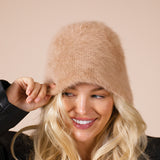 Soft Seamless Bucket Hat In Beige Brown