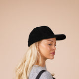 Corduroy Cap In Black