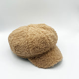 Borg Baker Boy Hat In Brown