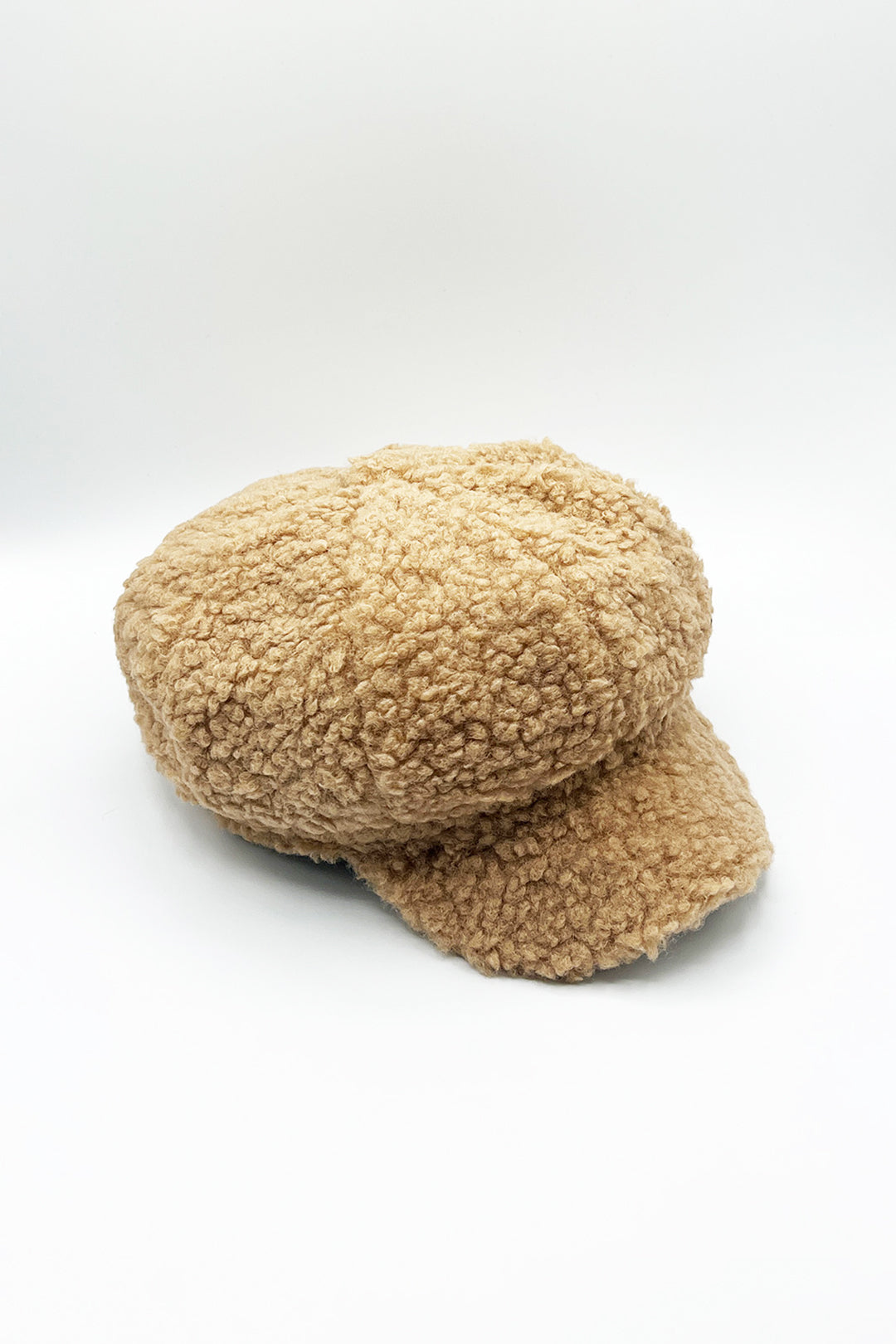 Borg Baker Boy Hat In Brown - svnx