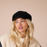 Baker Boy Hat In Black