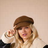 Baker Boy Hat In Brown