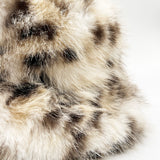 Fluffy Bucket Hat In Leopard