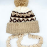Chunky Beanie In Beige Multi