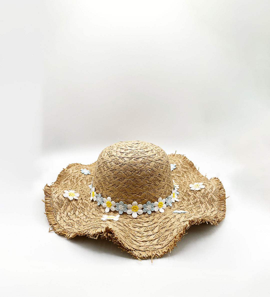 Chrysanthemum Sun Hat in Tan
