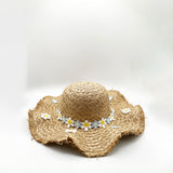Chrysanthemum Sun Hat in Tan