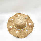 Chrysanthemum Sun Hat in Tan