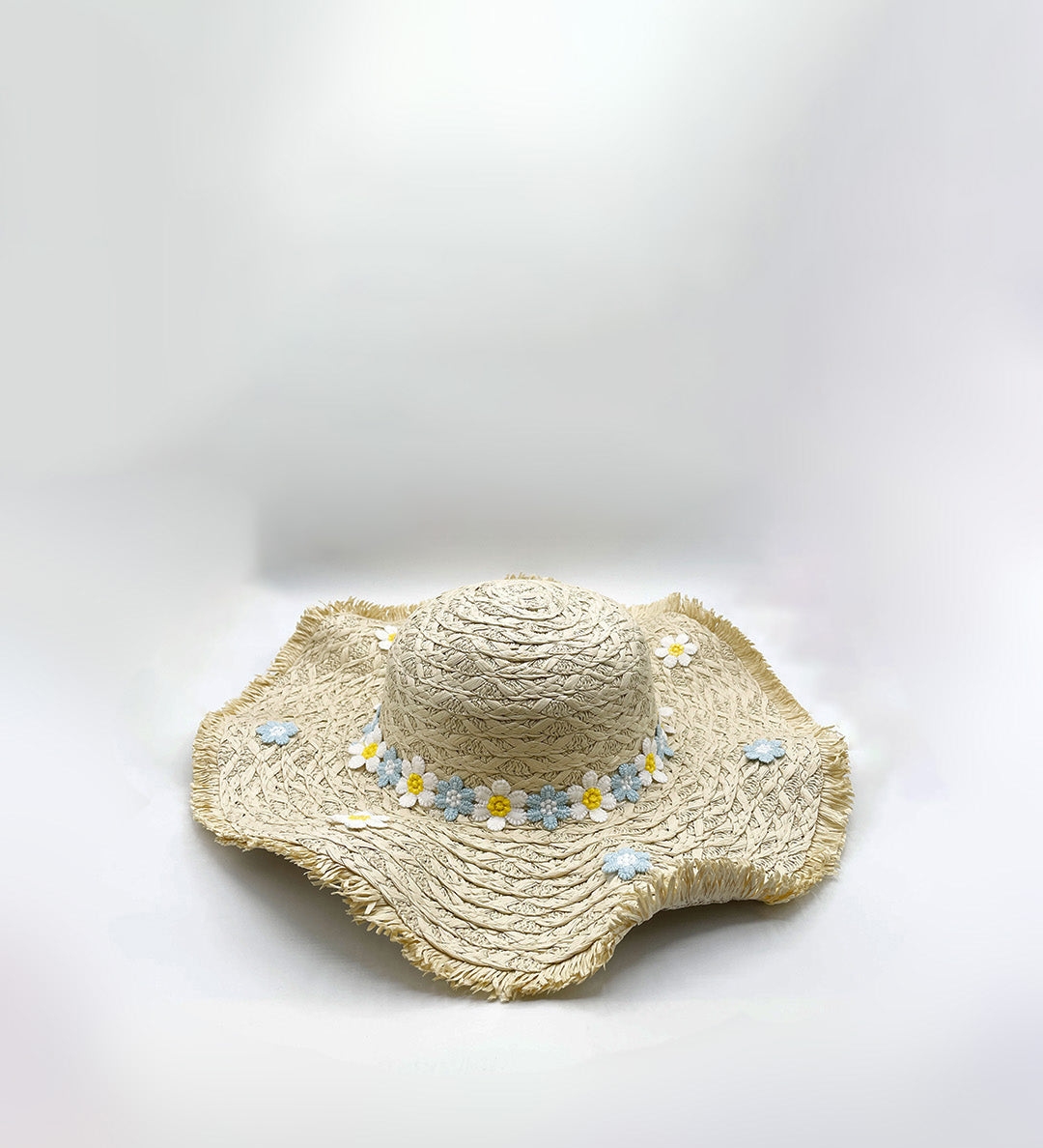 Chrysanthemum Sun Hat in Beige