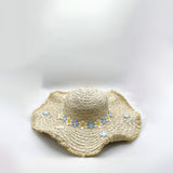 Chrysanthemum Sun Hat in Beige