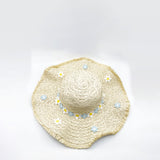 Chrysanthemum Sun Hat in Beige