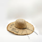Life is Good Straw Sun Hat in Beige