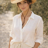 Wide Brim Straw Sun Hat with Adjustable Chin Strap in Beige