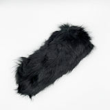 Faux Fur Headband in Black