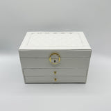 Vanity Jewellery Storage Box in White