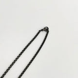 Cross Pendant Necklace in Black