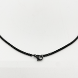 Cross Pendant Necklace in Black - svnx