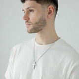Cross Pendant Necklace in Silver