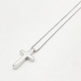 Cross Pendant Necklace in Silver