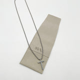 Cross Pendant Necklace in Silver