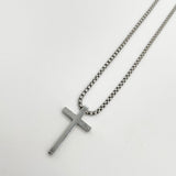 Cross Pendant Necklace in Silver