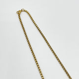 Cross Prendant Necklace In Gold