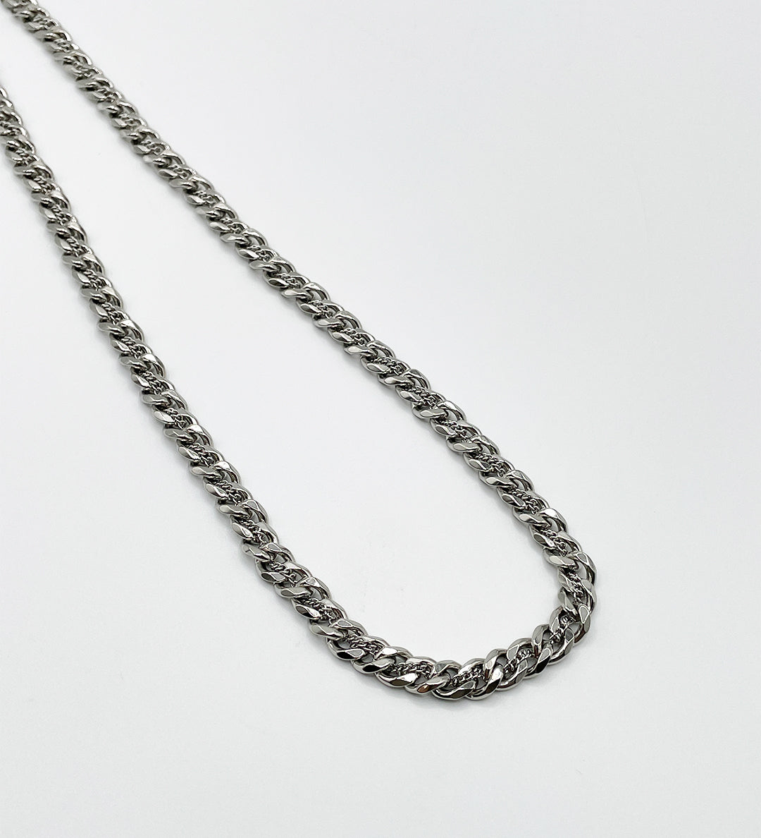 Woven Chain Necklace in Silver
