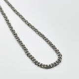 Woven Chain Necklace in Silver