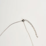 Pearl Square Pendant Necklace in Silver