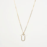 Clip Bar Necklace in Gold