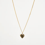 Small Heart Locket Necklace in Gold