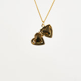 Small Heart Locket Necklace in Gold