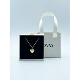 Small Heart Locket Necklace in Gold - Gift Boxed