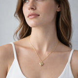 Small Heart Locket Necklace in Gold - Gift Boxed