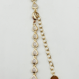 Mini Heart Infinity Necklace in Gold